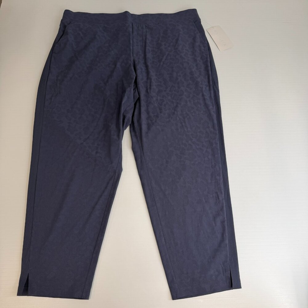 Athleta Pant Women 18 Plus Brooklyn Ankle Leopard 40x27.5 Stretch Work Gym Ne